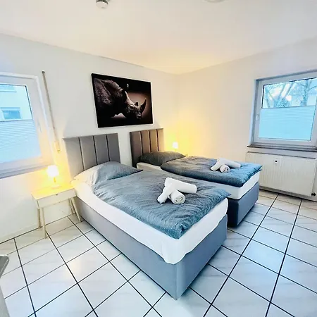 Apartment Homely - Modern - Fuer 4 - Boxspringbetten - Internet Philippsburg